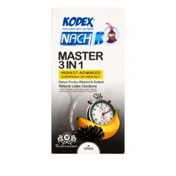 کاندوم کدکس مدل Master 3 in 1 بسته 12 عددی - Magic Bunny 247
