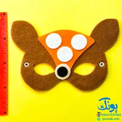 ماسک نمدی گالیله کوچولو طرح حیوانات روباه و آهو