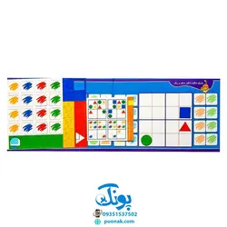 بازی آموزشی جدول شگفت انگیز شکل و رنگ ۴×۴