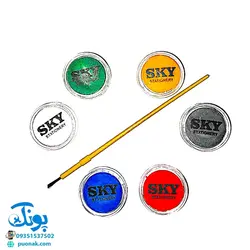 کرم گریم صورت ۶ رنگ کودک مدل اسکای SKY