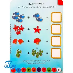 کتاب وایت بردی بنویس و پاک کن آموزش جمع (راهنمای آموزش اعداد و شمارش برای کودکان و پیش دبستانی ها)