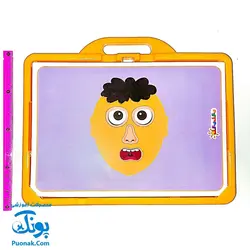 بازی آموزشی جورچین آهنربایی مغناطیسی شکلک ها برند پازل پازل