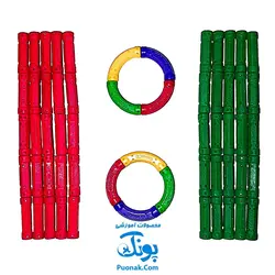 بازی فکری آموزشی مگنت سبک خمیده راد و گوی ۹۴ قطعه کلاسیک Play Magnet