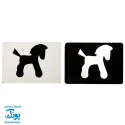 فلش کارت های سیاه و سفید (نوزاد) ، (تقویت حس دیداری) ، (۲۴ کارت دو رو) | نردبان