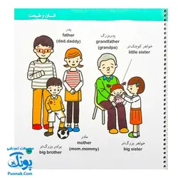 کتاب فرهنگ مصور خردسالان مجموعه ۴ جلدی انگلیسی _ فارسی (وسایل نقلیه، مکان های عمومی، انسان و طبیعت، ابزارهای زندگی)