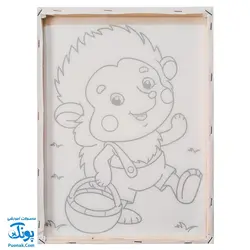 بوم رنگ آمیزی طرح خارپشت مخصوص رنگ آمیزی کودکان مدل رشدانه (سایز ۴۰*۳۰)