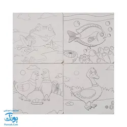 پازل رنگ آمیزی پرندگان آبزیان شگفت انگیز | پازل اول من |