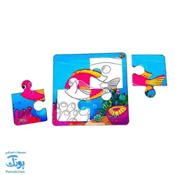 پازل رنگ آمیزی پرندگان آبزیان شگفت انگیز | پازل اول من |