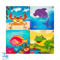 پازل رنگ آمیزی پرندگان آبزیان شگفت انگیز | پازل اول من |