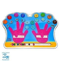 پازل جدول آموزش انگشت شمار اعداد دهکده