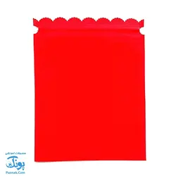 کیسه ریاضی پارچه ای قرمز ۳۰ در ۲۳ سانتیمتر (کیسه حساب مخصوص حمل چینه و چوب خط و خط کش شابلون دار و ...)