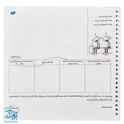 دفتر املا بلوط فنری به همراه استیکر طرح بچه لاغر فرای علم - پونک