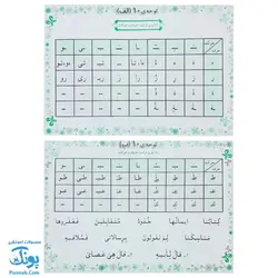 لوح پوستر آموزش قرآن سوم دبستان کلاسی ویژه معلم نشر فرای علم - پونک (۴۰ صفحه ۷۰*۵۰)