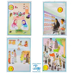 لوح پوستر سیمی تصویری معلم ریاضی اول دبستان کلاسی ویژه معلم نشر فرای علم - پونک (آموزش ریاضی اول دبستان ۱۳ برگ - ۲۵ تم سایز ۵۰ در ۷۰)