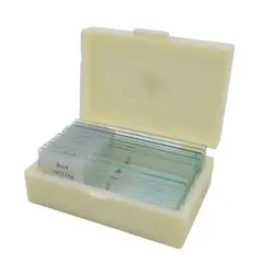 لام آماده میکروسکوپ شیشه‌ای گیاهی و جانوری (۱۲ عددی)