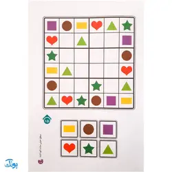 کتاب جادوی سودوکو سطح خیلی ساده کودکانه ۲ (مناسب مقطع پیش دبستان)