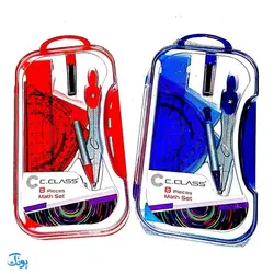 ست خط کش و پرگار اتودی 8 تکه سی کلاس کد 313 | C.CLASS Math Set
