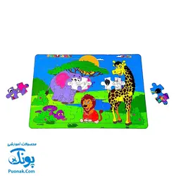پازل مدل پازل و رنگ آمیزی برند پازل پازل ۳۶ تکه دو لایه مقوایی سایز ۲۵×۳۵