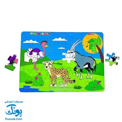 پازل مدل پازل و رنگ آمیزی برند پازل پازل ۳۶ تکه دو لایه مقوایی سایز ۲۵×۳۵
