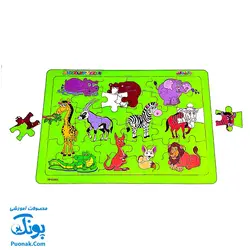 پازل مدل پازل و رنگ آمیزی برند پازل پازل ۳۶ تکه دو لایه مقوایی سایز ۲۵×۳۵