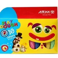 خمیر بازی 10 رنگ جعبه مقوایی آریا