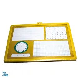 تخته ریاضی یار کلاس دوم وایت بردی سایز ۳۵*۲۵ سانتی‌متر | Math Board