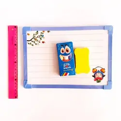 تخته سیاه پشت وایت بردی فانتزی به همراه گچ و تخته پاکن