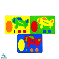 بازی پازل اشکال ابری فومی طرح حیوانات و وسایل نقلیه
