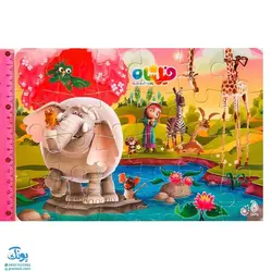 پازل فومی مقوایی اشکال کارتونی و فانتزی سایز A۵