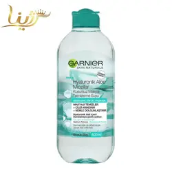 محلول آرایش پاک کن (میسلار) آلوئه ورا و هیالورونیک اسید گارنیه مناسب انواع پوست - فروشگاه اینترنتی لوازم آرایشی 💋 و بهداشتی ❤️ رژینا