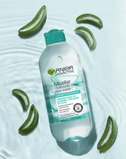 محلول آرایش پاک کن (میسلار) آلوئه ورا و هیالورونیک اسید گارنیه مناسب انواع پوست - فروشگاه اینترنتی لوازم آرایشی 💋 و بهداشتی ❤️ رژینا