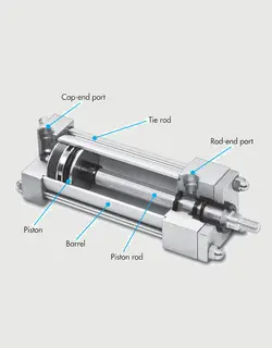 جک پنوماتیک SMCسری CG5-S - اشتامز - فروشگاه اینترنتی صنایع هیدرولیک، پنوماتیک و ...