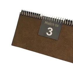 امتیاز شمار چرم رنگ کاراملی