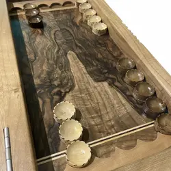 تخته نرد منبت طرح درخت بلوط