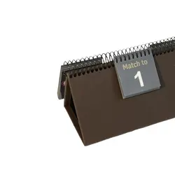 امتیاز شمار چرم قهوه ای سوخته