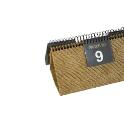 امتیاز شمار چرم پوست ماری رنگ عسلی