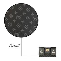 امتیاز شمار چرم طرح ال وی رنگ دودی