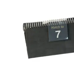 امتیاز شمار طرح چرم سوزنی رنگ ذغالی