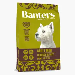 غذای سگ بالغ نژاد کوچک مرغ و برنج Banters