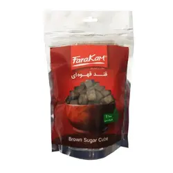 قند قهوه ای با طعم هل و گلاب 400 گرمی فراکام