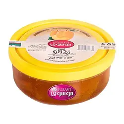 مربای زردآلو ظرف شیشه ای 350 گرمی موسوی