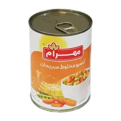 کنسرو مخلوط سبزیجات 400 گرمی مهرام