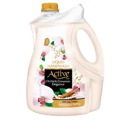 مایع دستشویی صدفی سفید حاوی پروتئین سویا 3/75 لیتری اکتیو