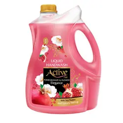 مایع دستشویی صدفی صورتی حاوی پروتئین سویا 3/75 لیتری اکتیو