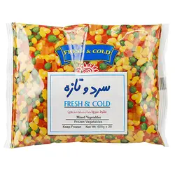 مخلوط سبزیجات منجمد 400گرمی سرد و تازه