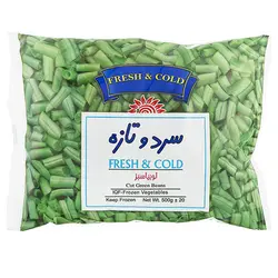 لوبیا سبز منجمد 400 گرمی سرد و تازه