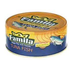 تن ماهی در روغن گیاهی 120 گرمی فامیلا