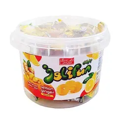 پاستیل پکتینی با طعم لیمو و زنجبیل 200 گرمی شیرین عسل