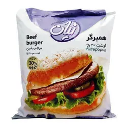 همبرگر 5 عددی 30% گوشت 500 گرمی نیان (ب.آ)