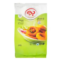 پیاز سوخاری حلقه ای 250 گرمی ب.آ